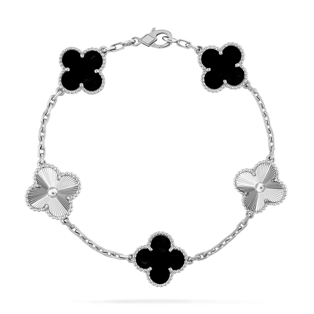 [Moco]New CLOVER 5 MOTIF ONYXS BRACELET COLLECTION