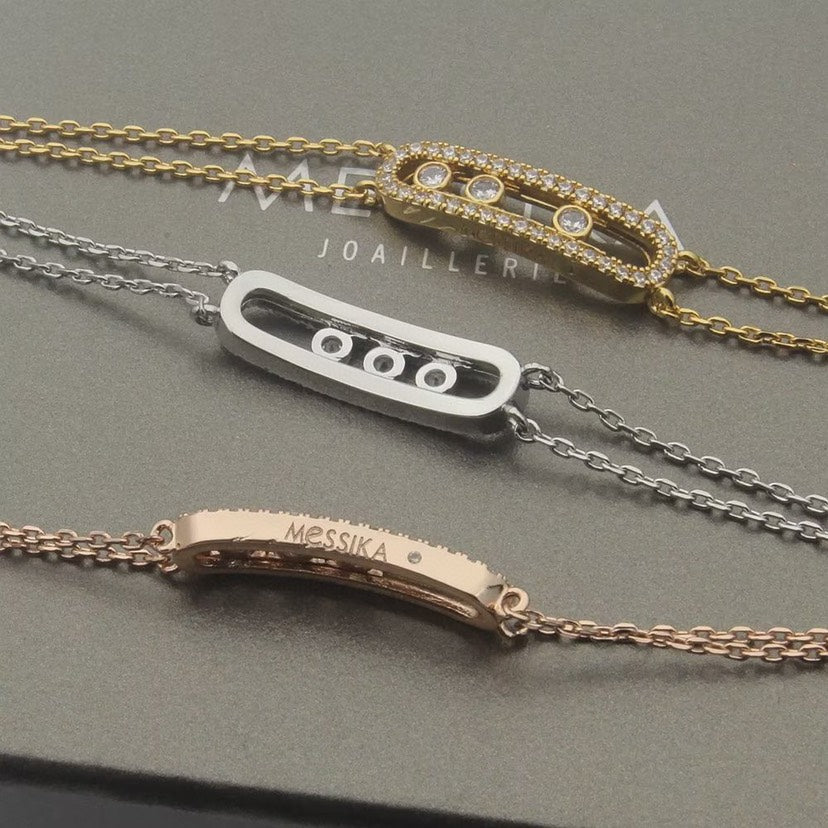 [moco jewelrys ] Move Classique pavé bracelet