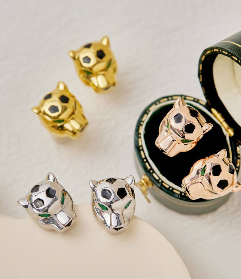 [Star] CHRRTAH-PRINT STUD EARRINGS, THREE COLORS