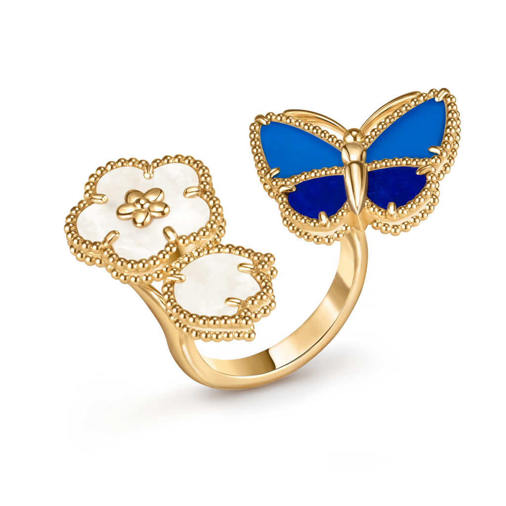[Star] 2026 NEW MODEL SPRING LUCKY 3 MOTIF GOLD RING