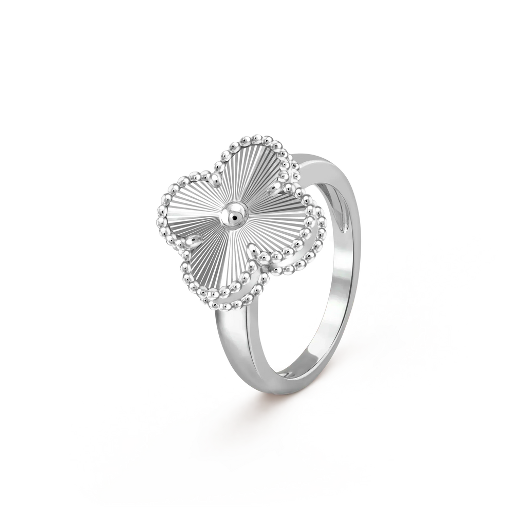 ¡®Star¡¯CLOVER SILVER RING