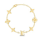 ¡®Star¡¯STAR AND SUN 7 MOTIFS GOLD BRACELET