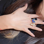 [Star] 2026 NEW MODEL SPRING LUCKY 3 MOTIF GOLD RING