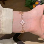 ¡®Star¡¯CLOVER 5 MOTIF PINK BLUE RED WHITE BRACELET