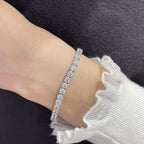 [¡®Star¡¯]TENNIS BRACELET WITH FULL DIAMOND SETTING