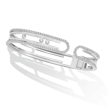 [moco jewelrys ]MOVE 10TH PAVED DIAMOND BRACELET