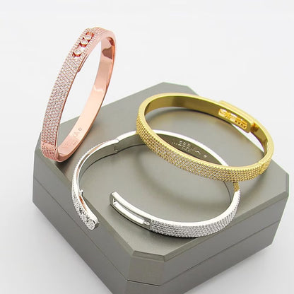[moco jewelrys ]Move Noa Full Pavé Diamond Bangle Bracelet