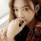 ¡®Star¡¯CLASH SMALL HOOP EARRINGS