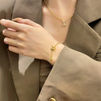 ¡®Star¡¯LOGO STAR MOTIF GOLD BRACELET