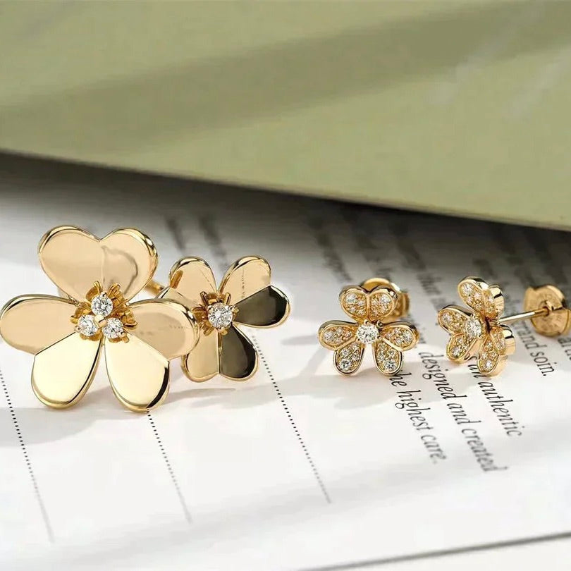 ¡®Star¡¯CLOVER COMOS GOLD DIAMOND RING