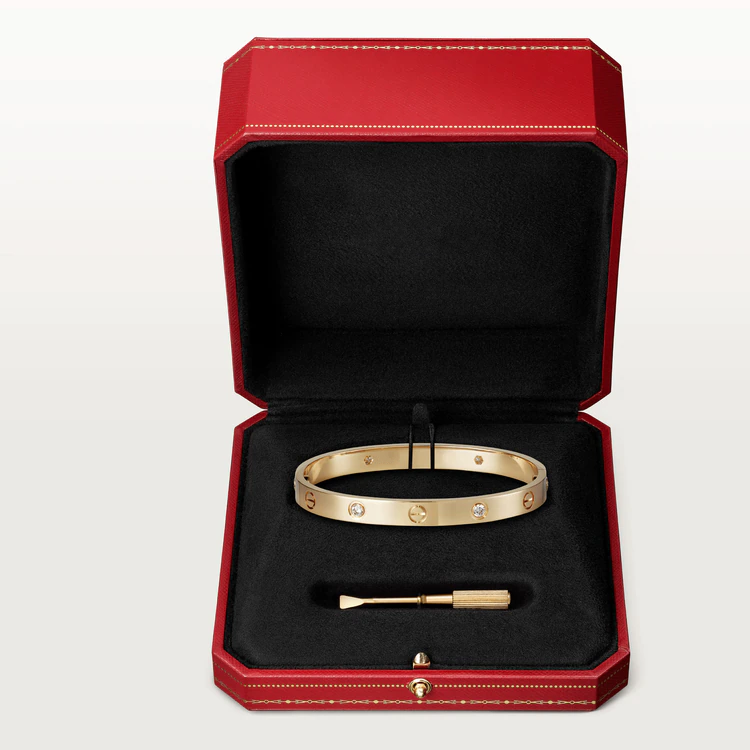 ¡®Star¡¯LOVE BRACELET 6.1MM 4 DIAMONDS