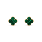 ¡®Star¡¯CLOVER MINI 9.5MM MALACHITE  EARRINGS