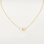 ¡®Star¡¯LOVE NECKLACE DOUBLE RING GOLD