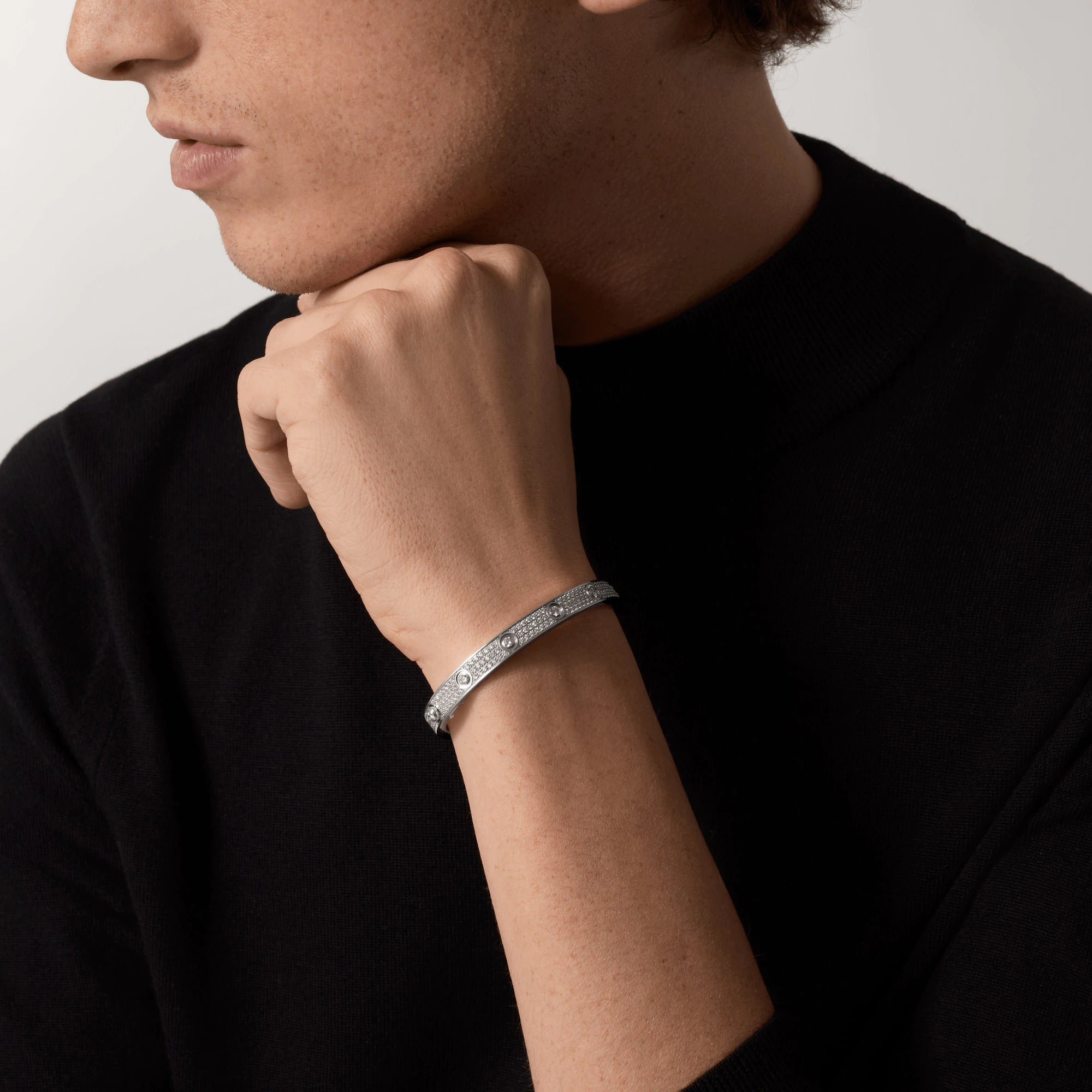 ¡®Star¡¯LOVE BRACELET 6.1MM DIAMOND-PAVED 10 BIG DIAMONDS