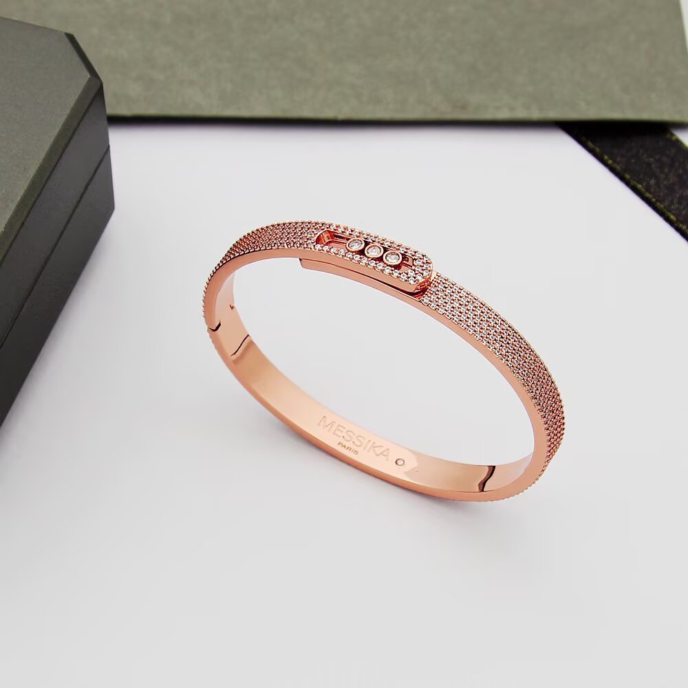 [moco jewelrys ]Move Noa Full Pavé Diamond Bangle Bracelet