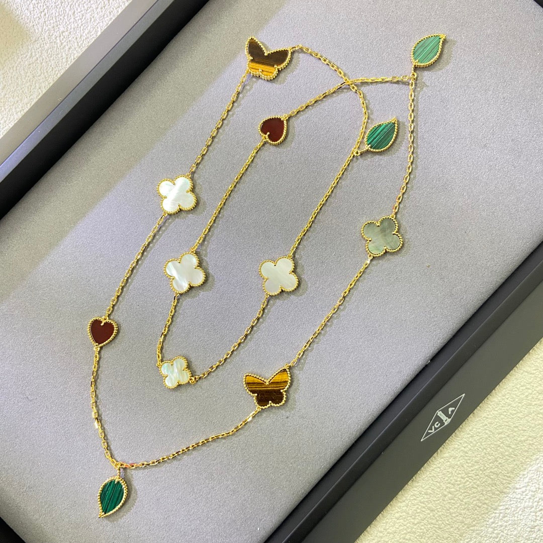[Star] Lucky Alhambra Long Necklace-12 Designs