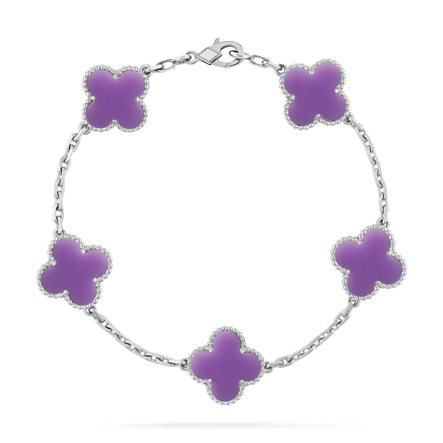 [Moco]New CLOVER 5 MOTIF LIGHT PURPLE BRACELET COLLECTION