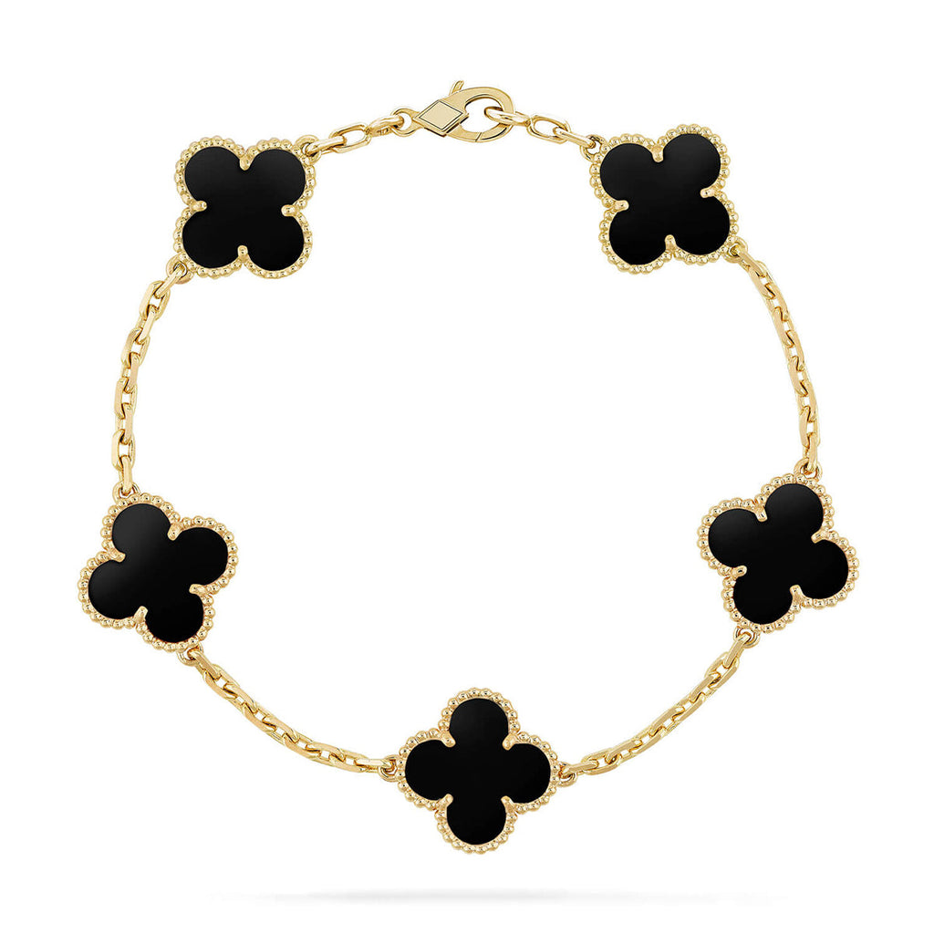 [Star]New CLOVER 5 MOTIF ONYXS BRACELET COLLECTION