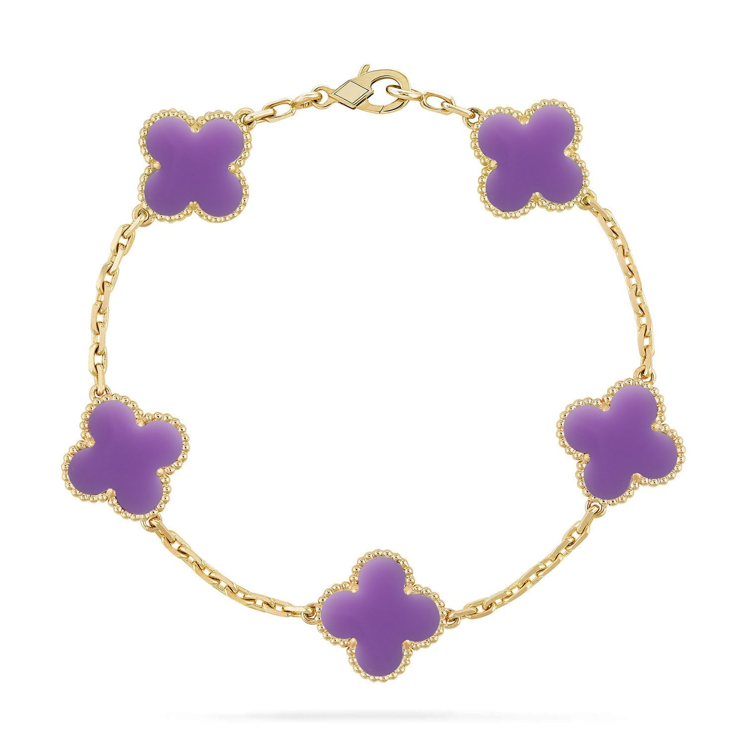 [Star]New CLOVER 5 MOTIF LIGHT PURPLE BRACELET COLLECTION