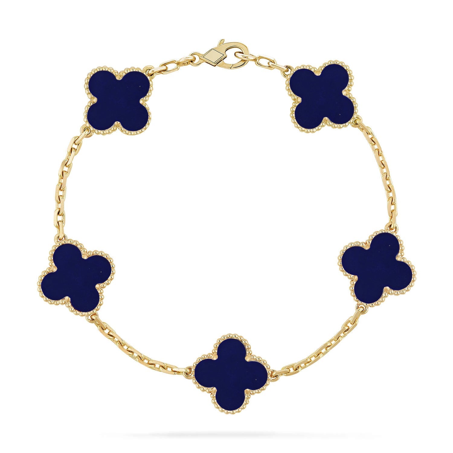 [Star]New CLOVER 5 MOTIF LAPIS LAZULI BRACELET COLLECTION