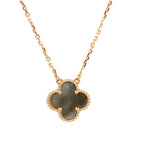 ¡®Star¡¯CLOVER 15MM  GRAY MOTHER OF PEARL NECKLACE