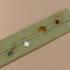 ¡®Star¡¯LUCKY SPRING 5 MOTIF GOLD BRACELET