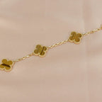 [Star]New  CLOVER 5 MOTIFS TIGER EYE BRACELET COLLECTION