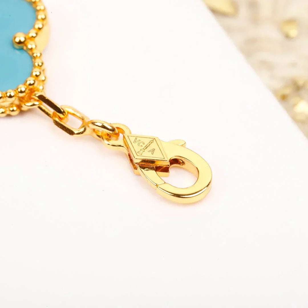 [Star]New  CLOVER 5 MOTIF TURQUOISE BRACELET COLLECTION