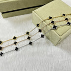 [¡®Star¡¯]CLOVER 6 MOTIF  ONYXS BRACELET