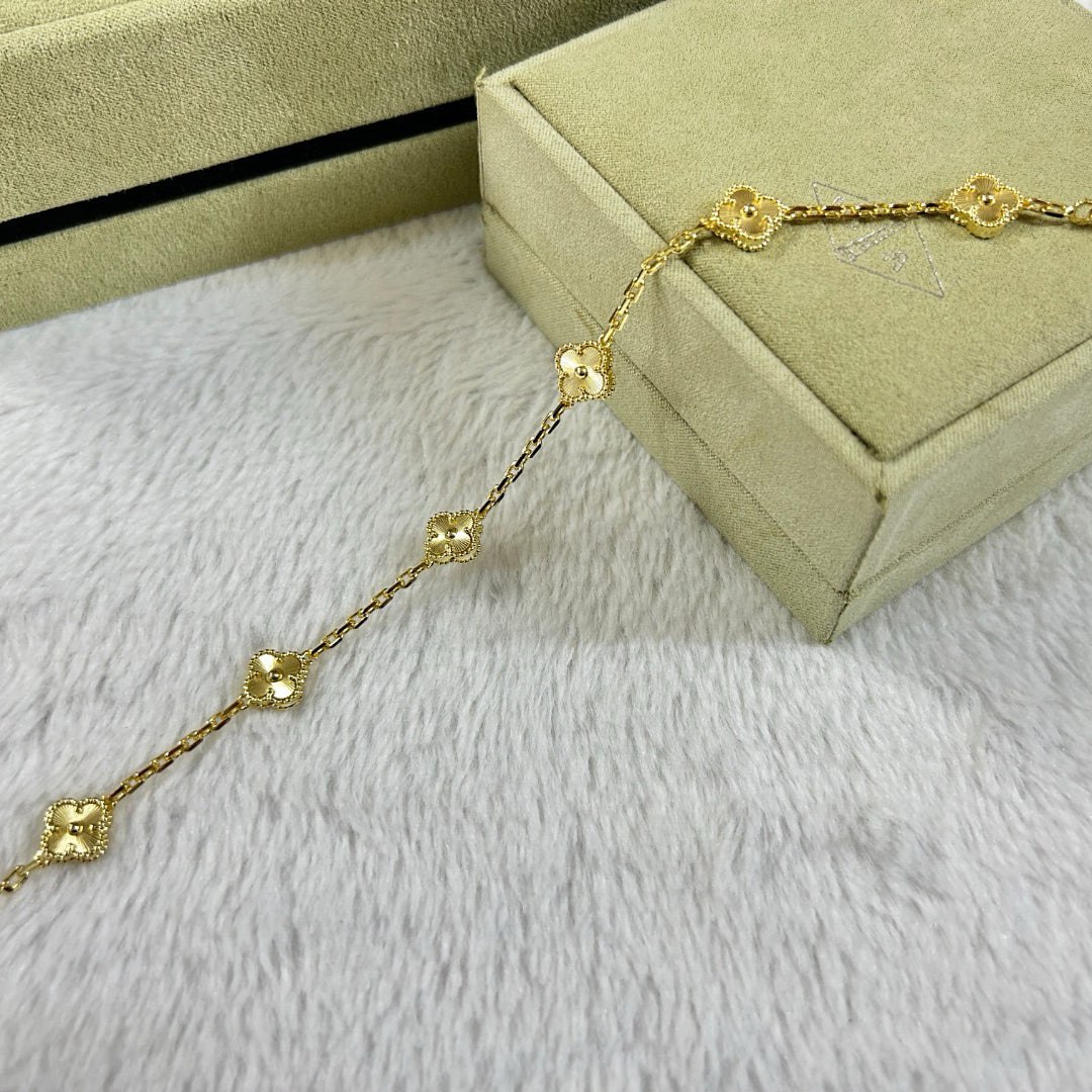 [Star]New CLOVER 6 MOTIF DIAMOND BRACELET