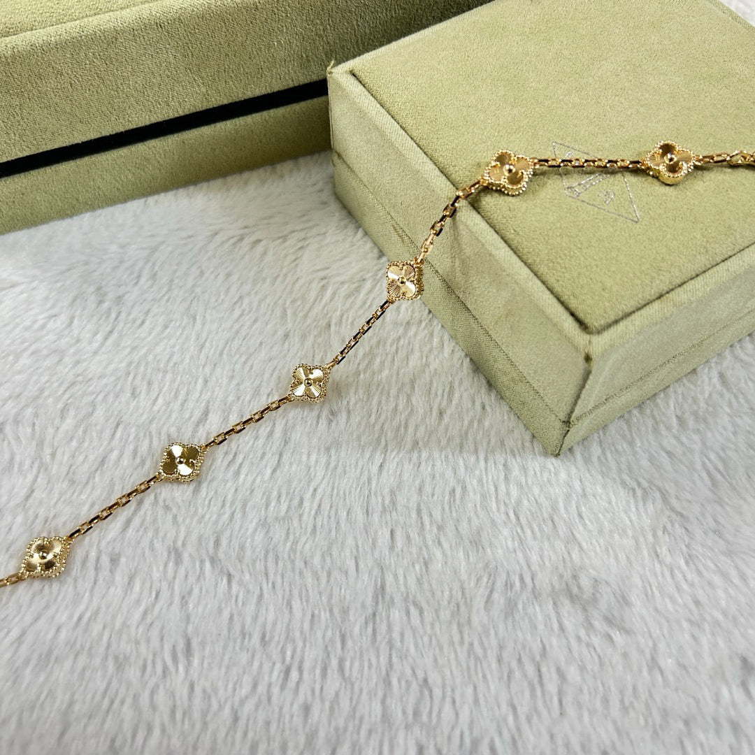 [Star]New CLOVER 6 MOTIF DIAMOND BRACELET
