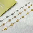 [Star]New CLOVER 6 MOTIF DIAMOND BRACELET
