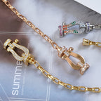 ¡®Star¡¯FORCE LARGE HORSESHOE CLASP  METAL BRACELET