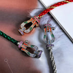 ¡®Star¡¯FORCE LARGE HORSESHOE  COLORED DIAMOND BRACELET ROSE GOLD