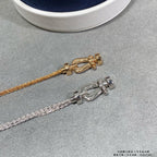 ¡®Star¡¯FORCE SMALL HORSESHOE  DIAMOND CHAIN ROPE BRACELET