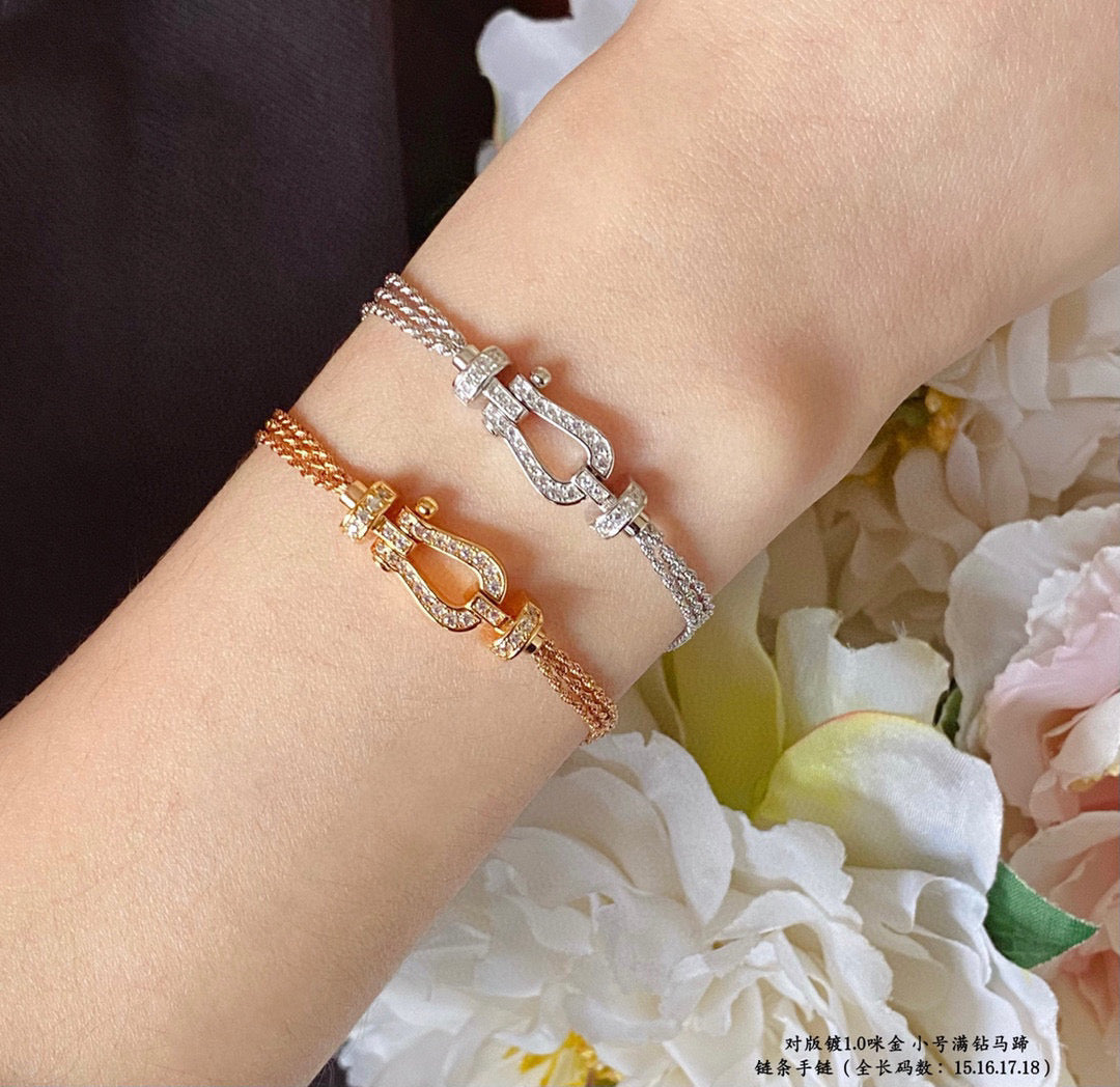 ¡®Star¡¯FORCE SMALL HORSESHOE  DIAMOND CHAIN ROPE BRACELET