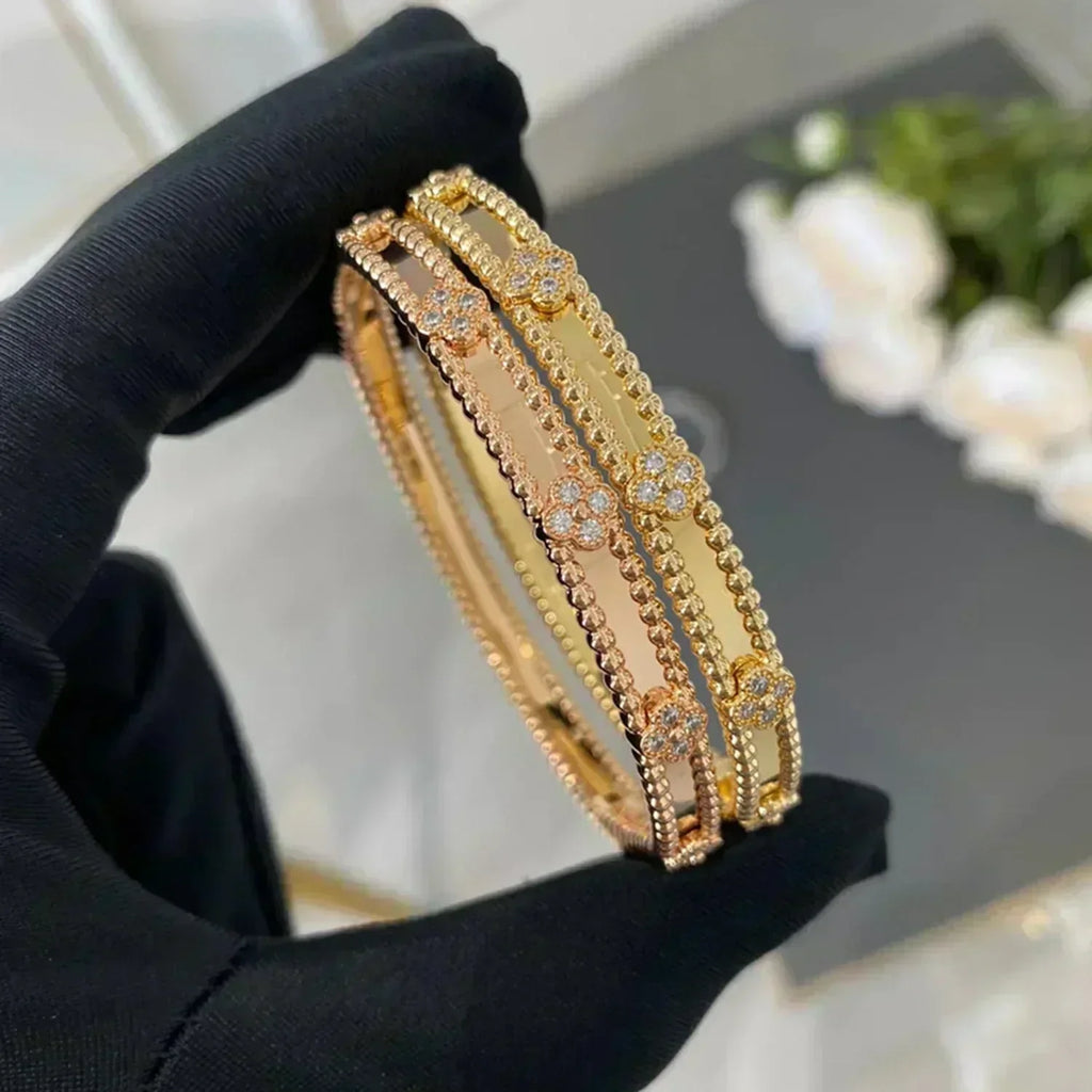 ¡®Star¡¯CLOVER BRACELET 4MM DIAMONDS