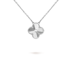 ¡®Star¡¯CLOVER 15MM LASER NECKLACE SILVER
