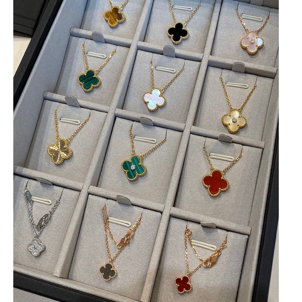¡®Star¡¯CLOVER 15MM LASER NECKLACE SILVER