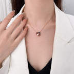 ¡®Star¡¯LUCKY  CARNELIANS LADYBUG NECKLACE