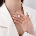 ¡®Star¡¯LUCKY  WHITE MOP  PLUM BLOSSOM NECKLACE