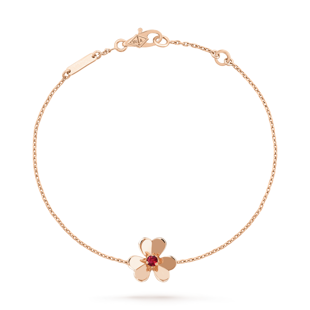 ¡®Star¡¯FRIVOLE GOLD FLOWER PINK MALACHITE BRACELET