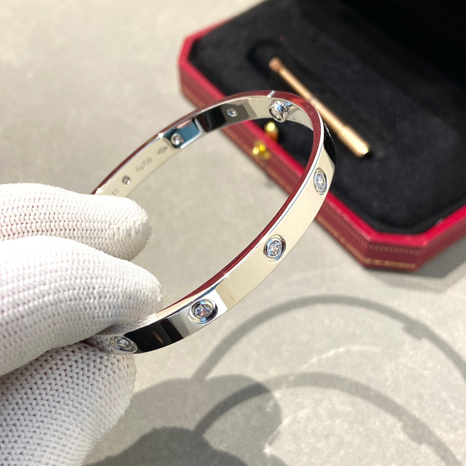 ¡®Star¡¯LOVE BRACELET 6.1MM 10 DIAMONDS