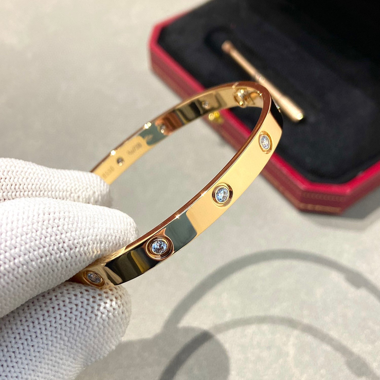 ¡®Star¡¯LOVE BRACELET 6.1MM 10 DIAMONDS