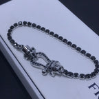 ¡®Star¡¯FORCE  LARGE HORSESHOE FULL DIAMOND TENNIS BRACELET