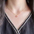 ¡®Star¡¯CLOVER 15MM PINK MOTHER-OF-PEARL SINGLE FLOWER NECKLACE