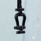 ¡®Star¡¯FORCE LARGE SERIES HORSESHOE BLACK SAMURAI BRACELET