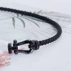 ¡®Star¡¯FORCE LARGE SERIES HORSESHOE BLACK SAMURAI BRACELET