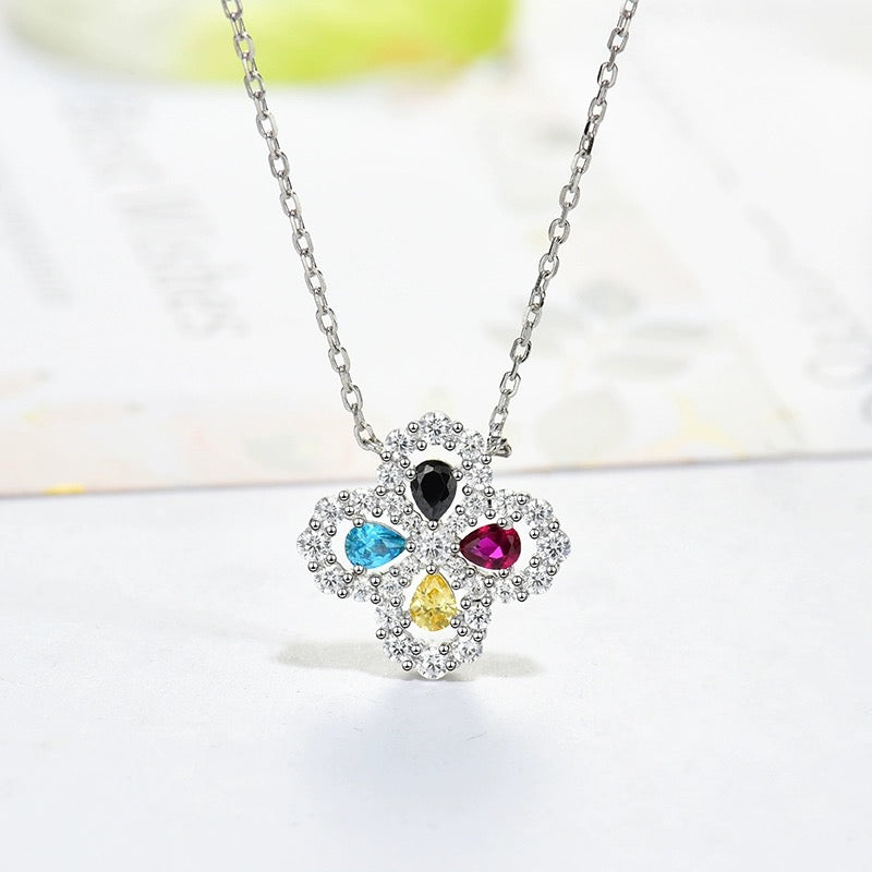 ¡®Star¡¯LOOP NECKLACE FULL MOTIF DIAMOND 16MM MULTIPLE COLORS