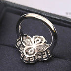 ¡®Star¡¯LOOP RING FULL MOTIF DIAMOND 16MM SILVE